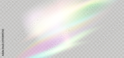 Abstract luminous background with prism rainbow effect.