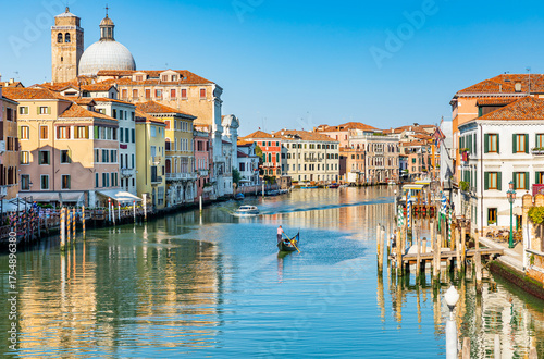 Gondola on the Grand Canal in Venice, Italy