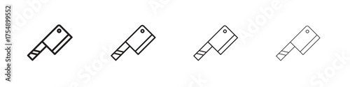 Butcher knife icon set vector eps10. illustration, logo sign symbol pictogram template