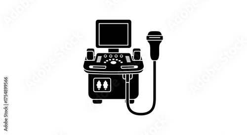 Medical ultrasound machine for diagnostic imaging in healthcare.