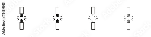 Broken Wire Icon icon set vector eps10. illustration, logo sign symbol pictogram template