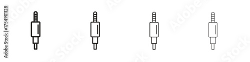 Audio jack icon set vector eps10. illustration, logo sign symbol pictogram template