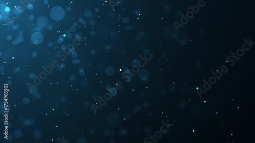 Wallpaper Mural Blue particle star glowing animation bokeh festive glittering loop luxury, shine sparkle, for award, ceremony.	 Torontodigital.ca