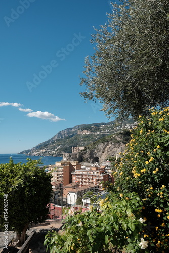 Panoramic view Amalfi coast, Italy