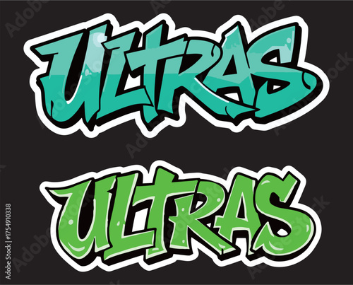 a vector of Ultras Graffiti 