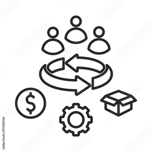 Operational   Icon Element For Design