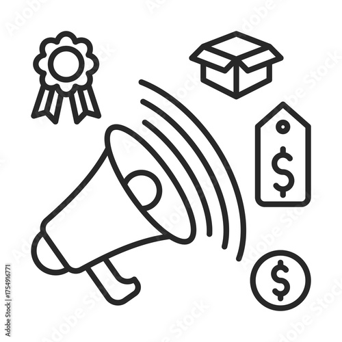 Marketing   Icon Element For Design