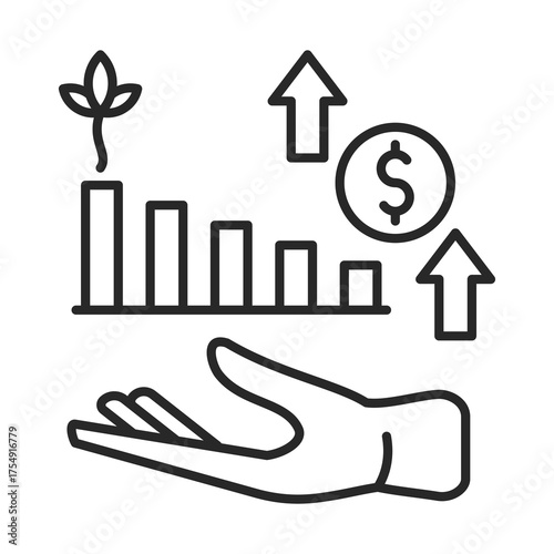 Investment   Icon Element For Design