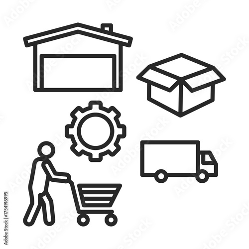 Logistics   Icon Element For Design