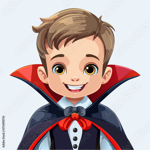 Kind als niedlicher Vampir