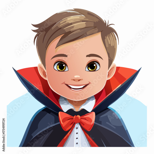 Kind als niedlicher Vampir