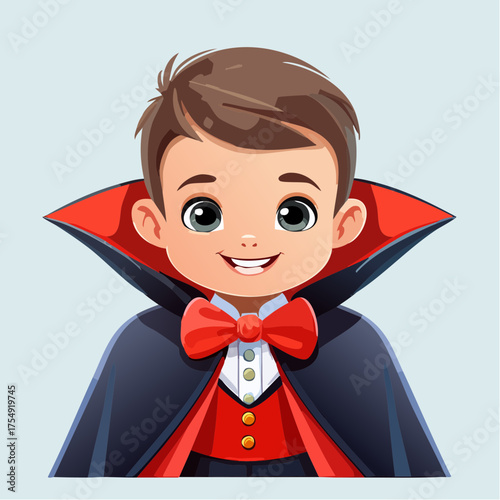 Kind als niedlicher Vampir