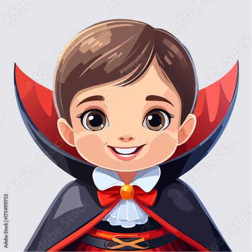 Kind als niedlicher Vampir