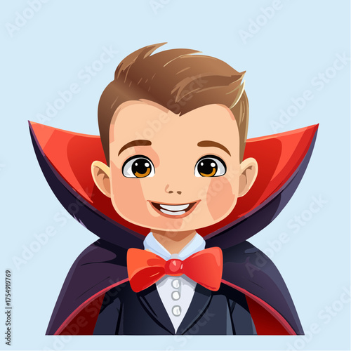 Kind als niedlicher Vampir