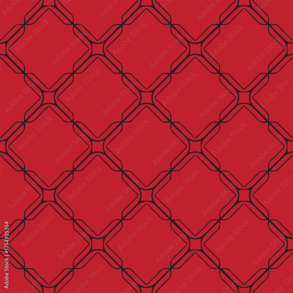 Naklejka premium red seamless pattern