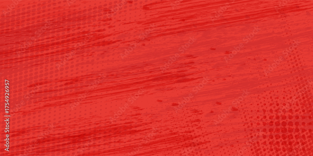 Fototapeta premium Pop art style dotted red banners collection in red black color. Vector illustration.