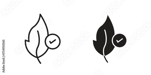 Hypoallergenic tested icon pictogram template, Simple outline and filled style.