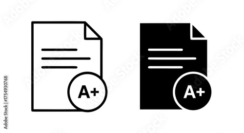 Report Card Vector Icon