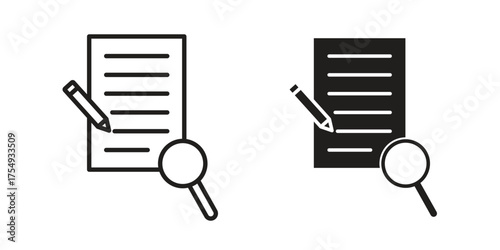 Defining icon pictogram template, Simple outline and filled style.