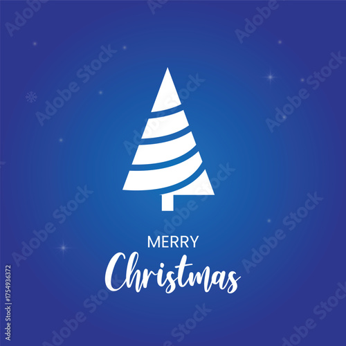 Merry Christmas Tree Greeting Card