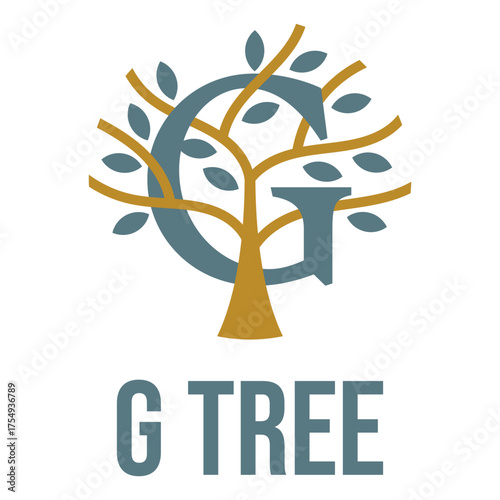 g tree leaf isolated on white background