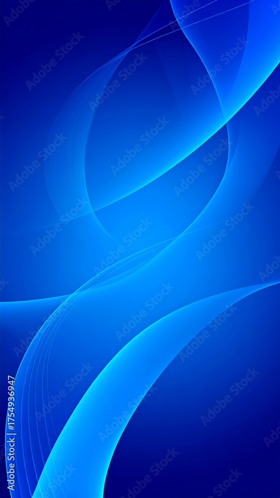 Fototapeta premium Beautiful abstract wave technology background with curved blue light digital effect for corporate use