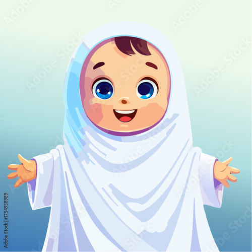 Kleinkind als Mini-Gespenst