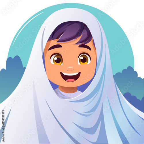 Kleinkind als Mini-Gespenst