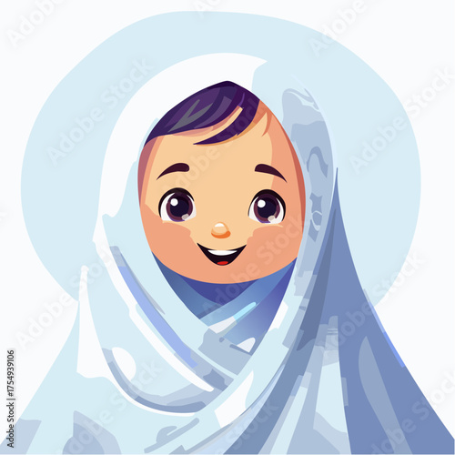 Kleinkind als Mini-Gespenst