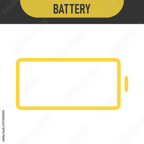battery icon set with charge levels from full and low - charging symbol - representing power, energy storage, and readiness for use in electronic devices