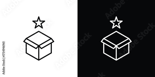 New product icon concept. Thin line symbol pack.