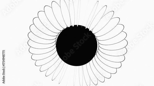 White background with Black stripes Minimalist Motion Graphic
