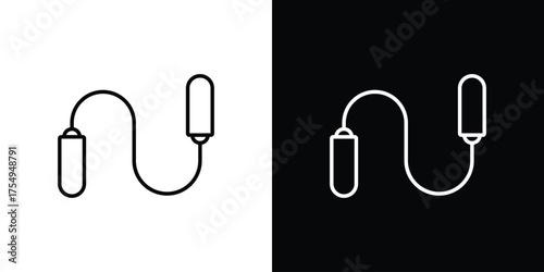 Jump rope icon concept. Thin line symbol pack.
