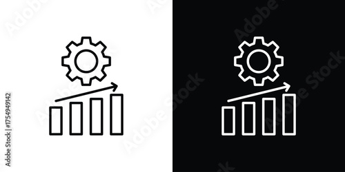 Improvement icon concept. Thin line symbol pack.