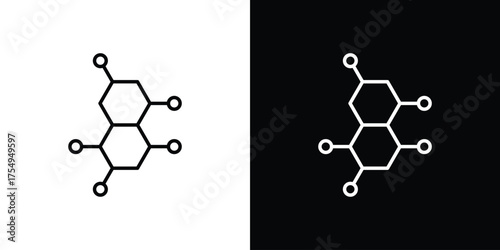 Hormones icon concept. Thin line symbol pack.