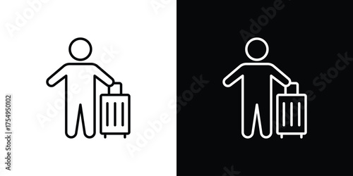 Guest icon concept. Thin line symbol pack.