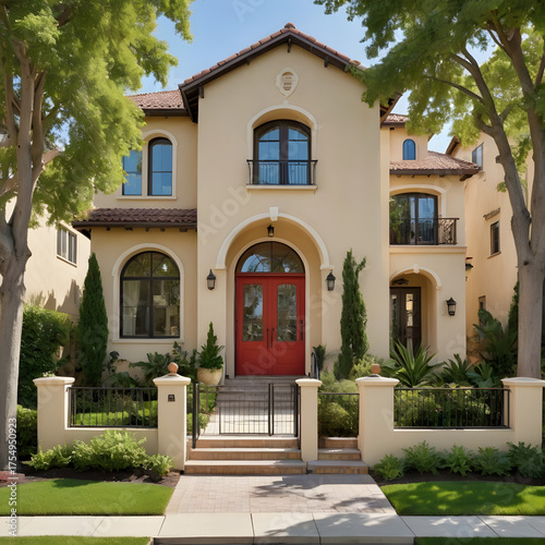 entrance to the house