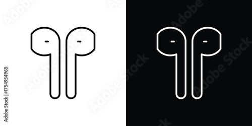 Air pods icon concept. Thin line symbol pack.