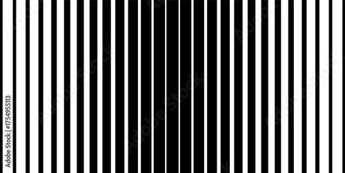 Gradient Transition Lattice. Striped halftone gradation texture. Fading vertical line background pattern. Black parallel lines backdrop for design. Vector Geometric and optical illusion effect. Not AI