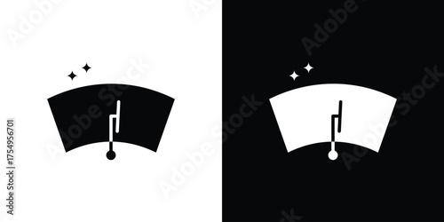 car windscreen icon vector graphics, a flat solid icons