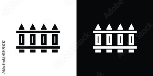 Yard icon vector graphics, a flat solid icons