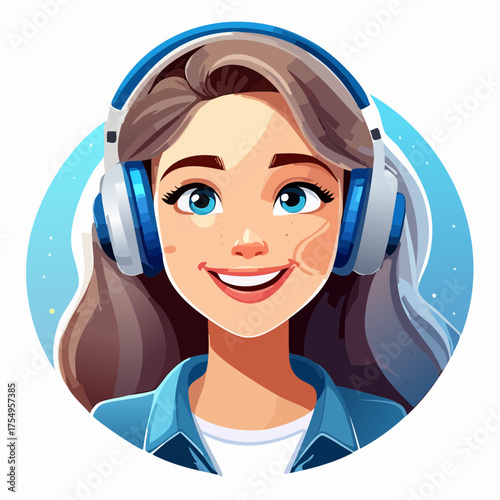 Teenager mit Kopfhörern