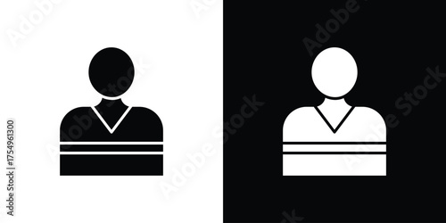 Prisoner icon vector graphics, a flat solid icons