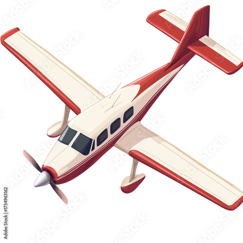 Airplane isolated on white 