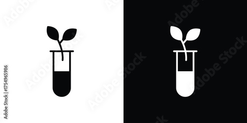GMO icon vector graphics, a flat solid icons