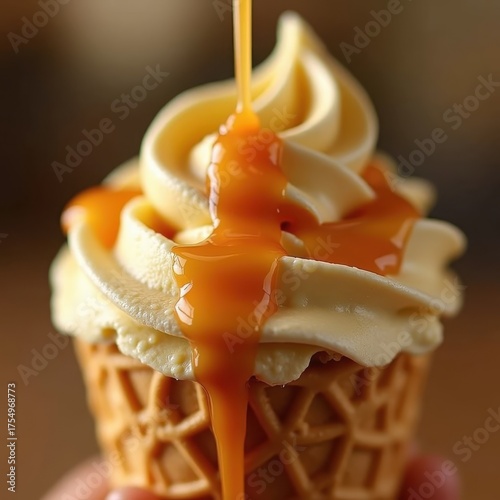 Delicious Ice Cream in a Cone