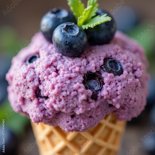 Delicious Ice Cream in a Cone