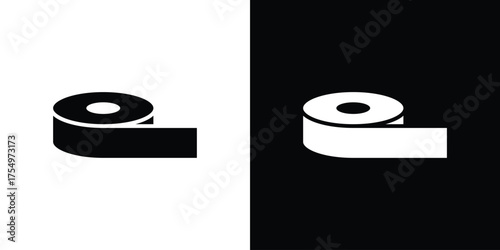 Adhesive tape icon vector graphics, a flat solid icons
