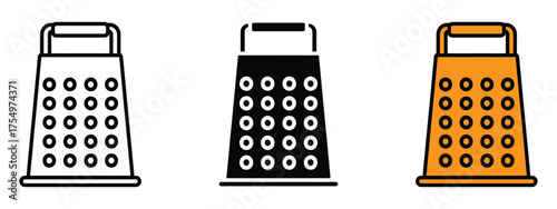Grater icon vector. culinary enthusiasts and cooking symbol. vector illustration.