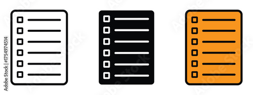 List icon vector. time management, optimize productivity and planning symbol. vector illustration.